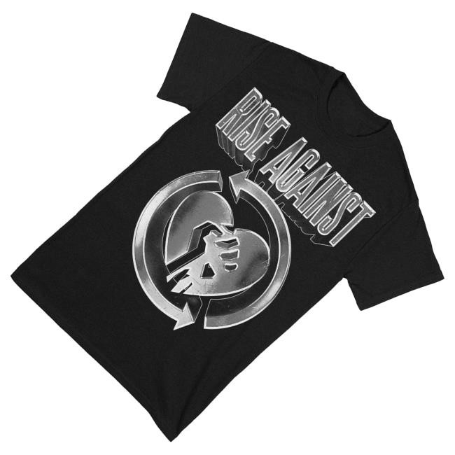 Rise Against Merch Heartfist Logo 3D Crewneck Sweatshirt