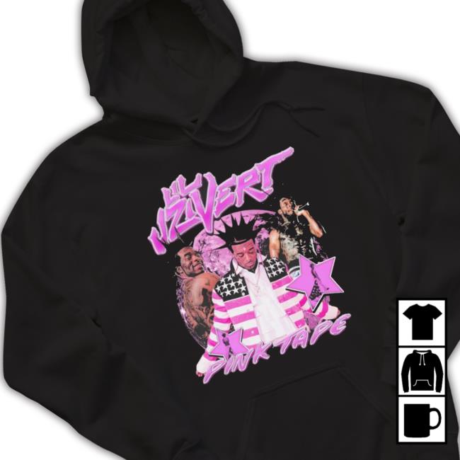 Lil Uzi Vert Pink Tape Star American Flag Hoodie