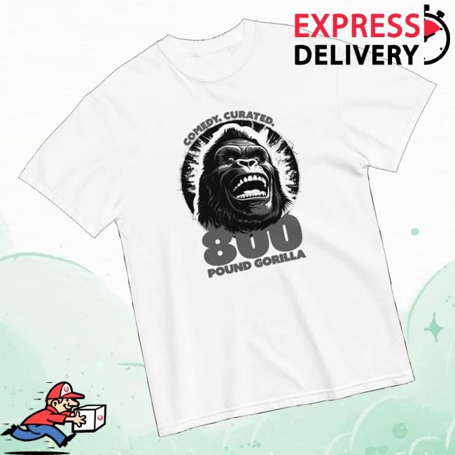 Official 800 Pound Gorilla Merch Gorilla Head Sweaters White