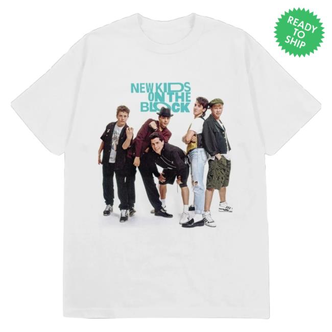 Official Merch Bar New Kids On The Block Store Nkotb Then And Now Tee White MerchBarNewKidsOnTheBlock Nkotb