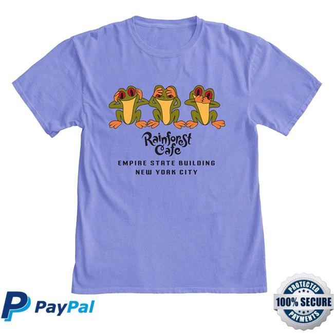 Official Landry's Inc Merch Rainforest Cafe X The Empire State Building Hear, Speak, See No Evil Adult Hoodie