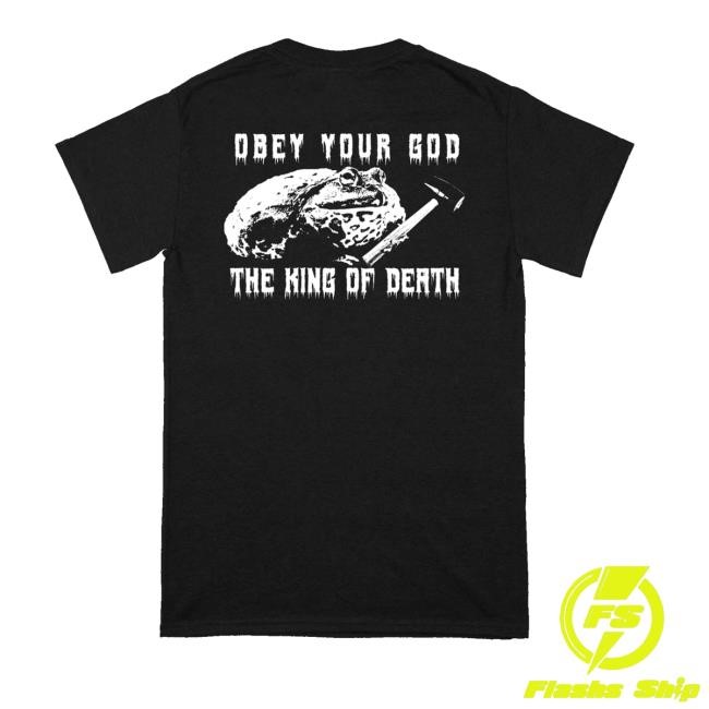 Realityfade Merch Frog Mallet 'Obey Your God The King Of Death' Sweater