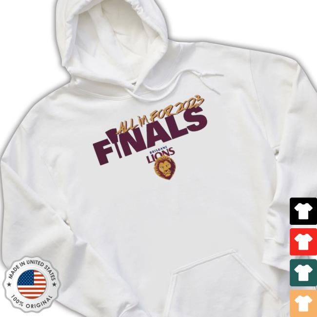 Brisbane Lions All In For 2023 Afl Finals New Shirt