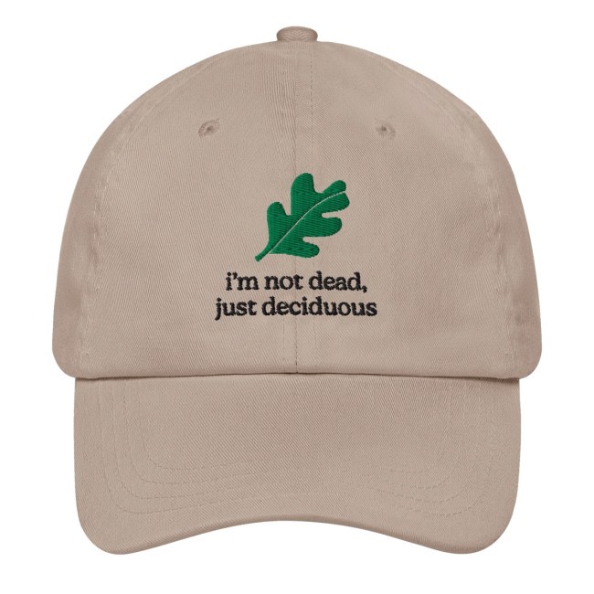 Official Treepeople Merch I'm Not Dead Just Deciduous Dad New Cap