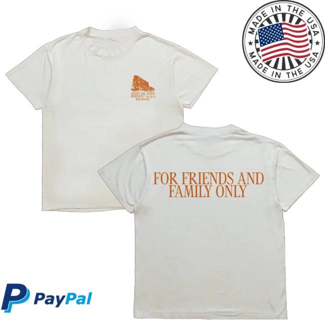 Shawn Mendes Official Store Merch Friends & Family Shirts Red Rocks