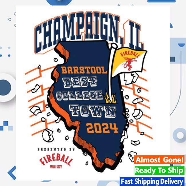 Barstoolsports Merch Best College Town Champaign Shirts