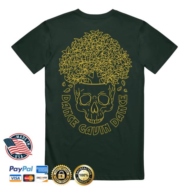 Dance Gavin Dance Merch Shop Skull Tree Forest Green T Shirts
