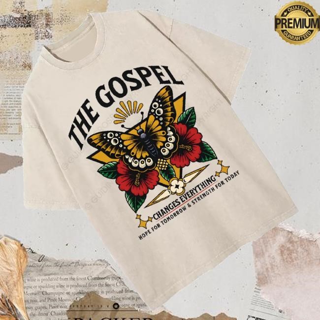 Official Guiding Cross Merch The Gospel Christian Washed T-Shirt