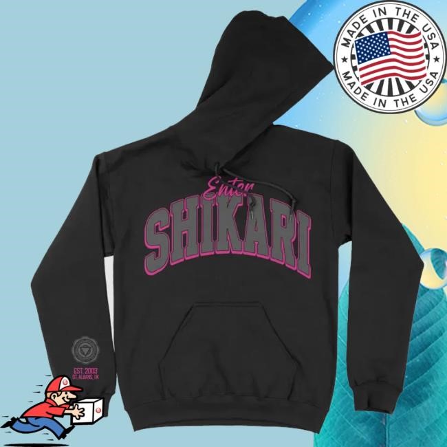 Enter Shikari Merch Varsity Hoodie - Black Tee