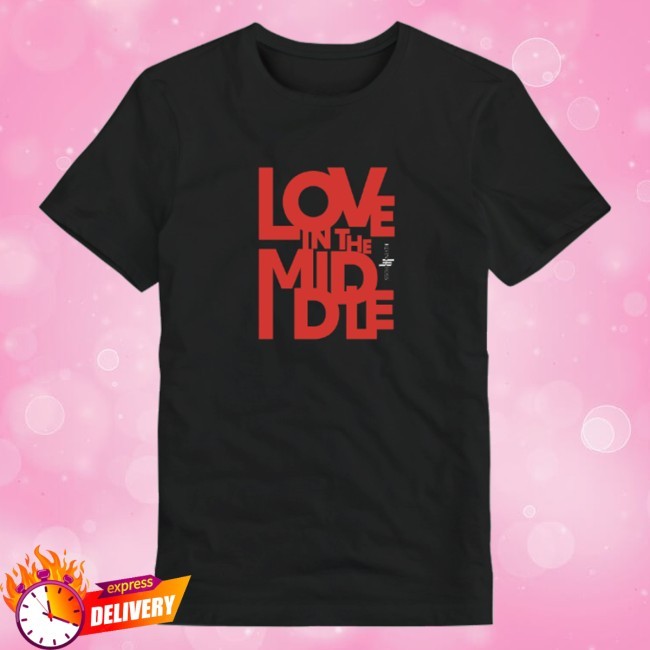 Kevin Ross Merch Store Love In The Middle Black Tee