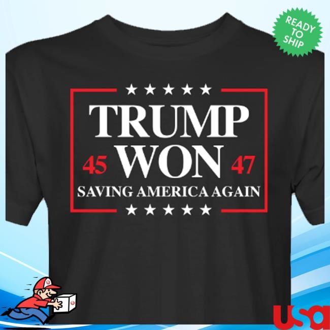 Crowder Shop Trump Won 2024 Saving America Again Hooded Sweatshirt