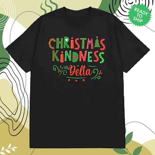 Official Merch Bar Delta Goodrem Christmas Kindness With Delta Sweatshirts Black MerchBar