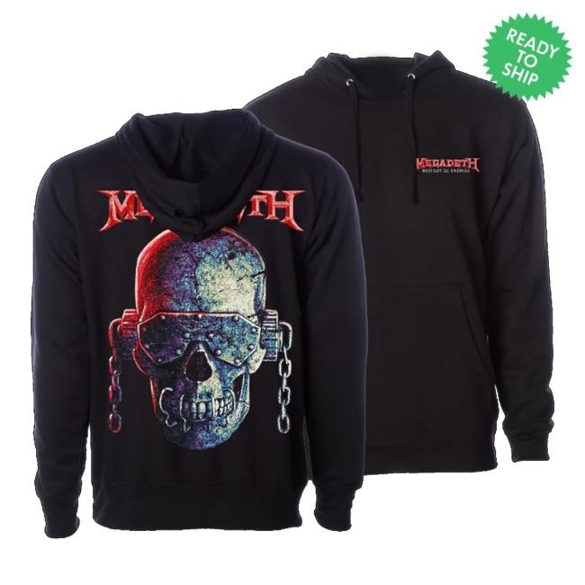 Megadeth Merch Destroy All Enemies Hooded Sweatshirt