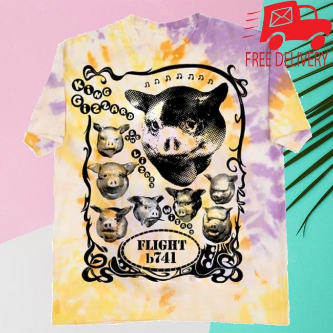 Official Sound Merch King Gizzard And The Lizard Wizard Pig Tie Dye Hoodie