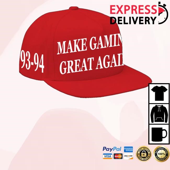 Champions Club Merch Make Gaming Great Again Red Twill Cap