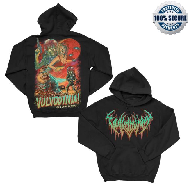 Official Indie Merch Store Vulvodynia Invaders Sweater Black Indiemerchstore Shop