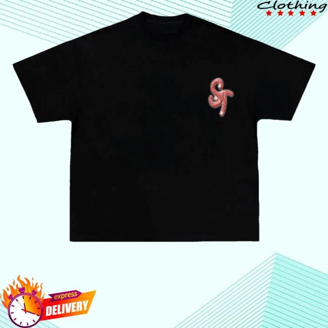 Suburb Talks Merch Store Candy Cane Black Crewneck Sweatshirt