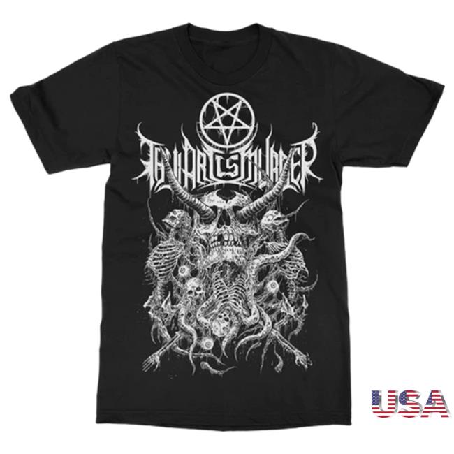 Official Thy Art Is Murder Merch Store Thy Art Is Murder Riddick Skull Pile Top Shirt