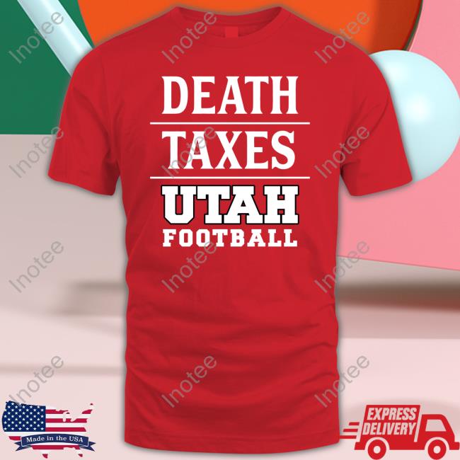 Dahlelama Death Taxes Utah Football Long Sleeve Tee Shirt