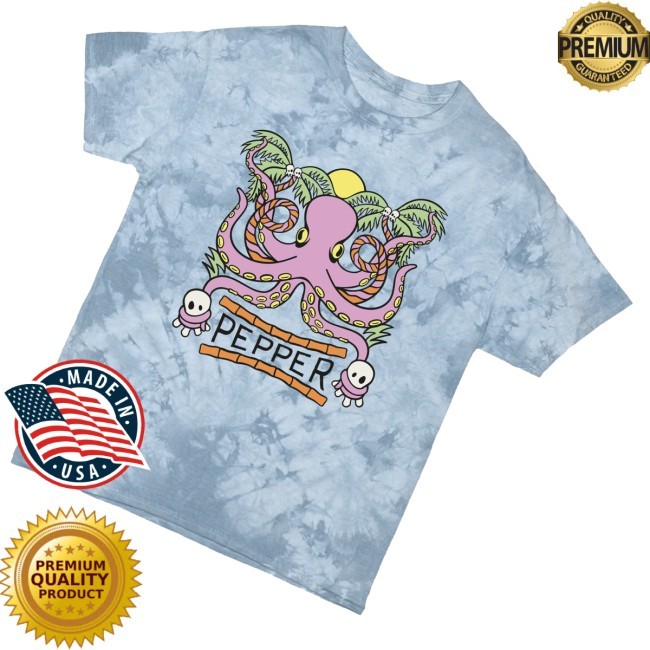 Octo Blue Tie Dye Tee Shirt