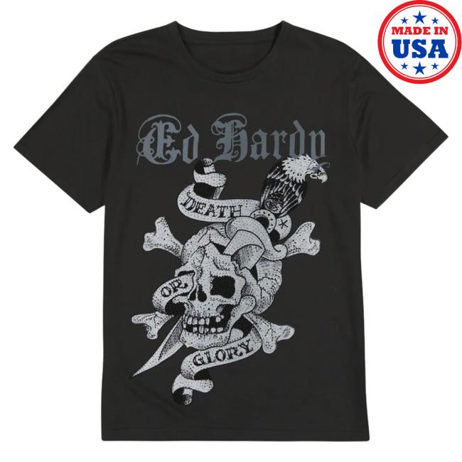 Official Ed Hardy Merch Store Rhinestone Dg Skull Tshirt EdHardy Apparel Clothing Shop