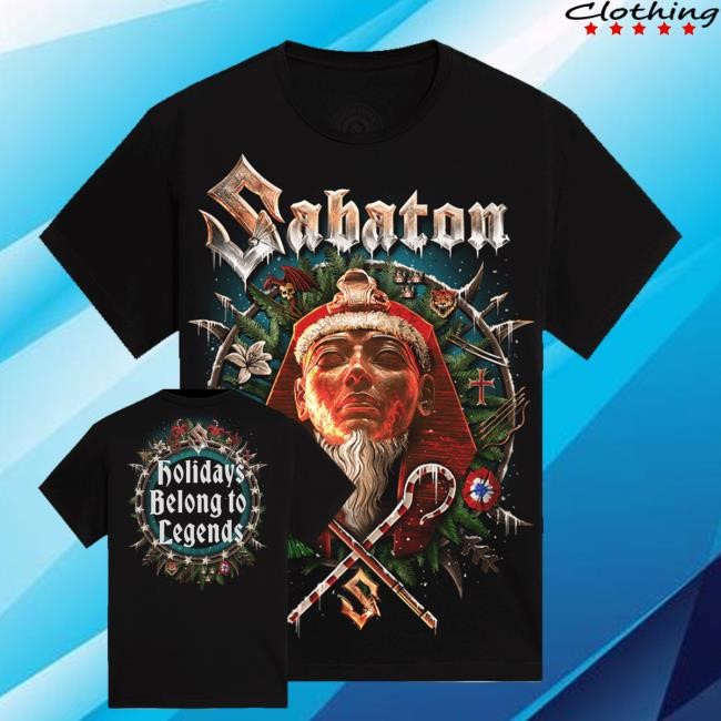 Sabaton Official Merch Shop Store Holidays Belong To Legends X-Mas Hoodie
