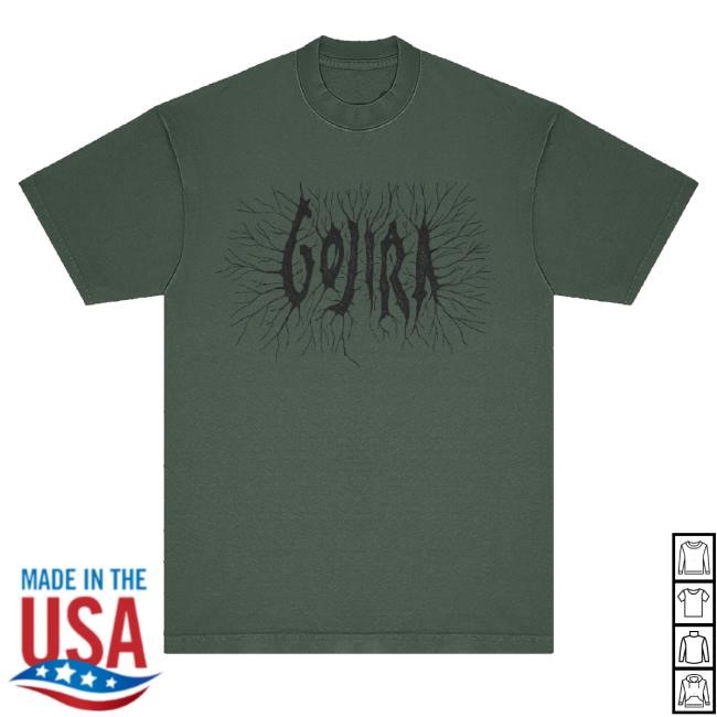 Gojira Merch Branches Logo New Shirt