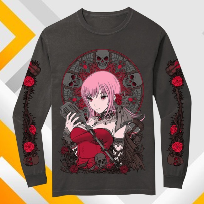 Mori Calliope Portrait Of Death Sweatshirt Ghost X Ghost Merch Store