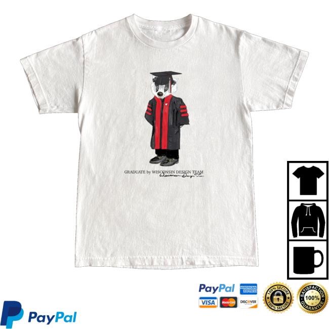 Graduate By Wisconsin Design Long Sleeve Shirt University Book Store Shirts Wisconsin Design Team Graduation Bear