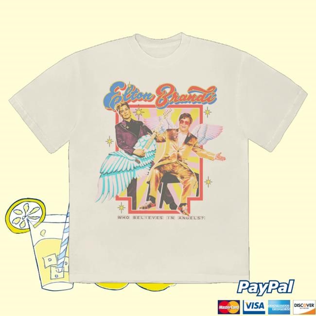 Elton John Merch Who Believes In Angels Album Cover Natural Shirts
