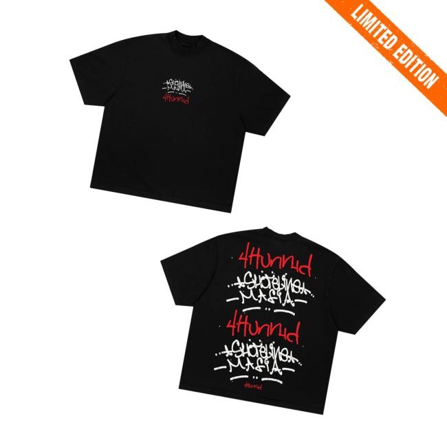 4Hunnid Merch 4Hunnid X Shoreline Mafia Tagger Classic Shirt