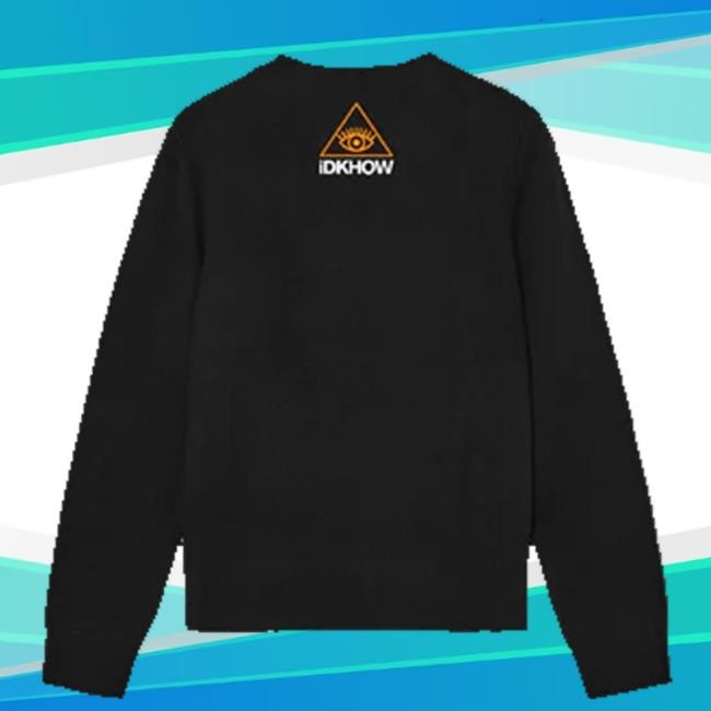 Original Idkhow Merch Store Broken Horizon Knit Crewneck Sweatshirt