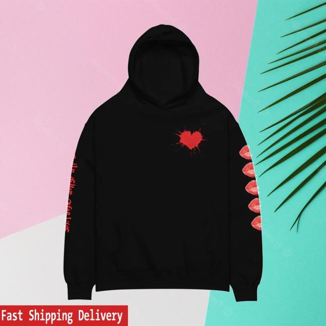 Nbc Store Lisa Frankenstein Hearts & Kisses T-Shirt Lisa Frankenstein Merch