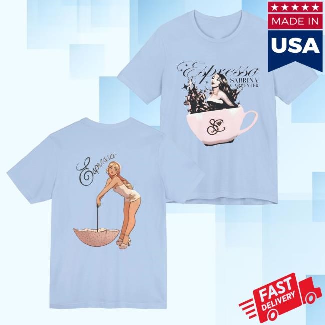 Sabrina Carpenter Merch Sabrina Carpenter Merch Espresso & Coffee Lovers Tee Shirt