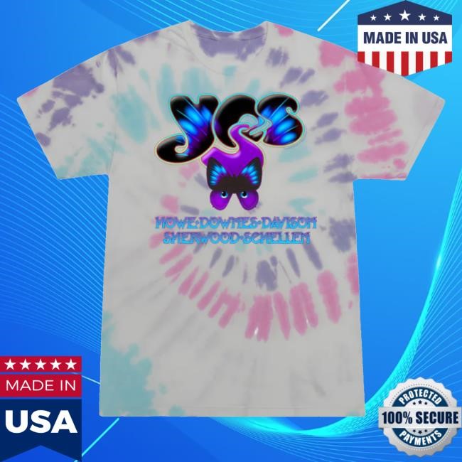 Yes Official Merch Shop Monarch 2024 Tour Tie-Dye Shirts