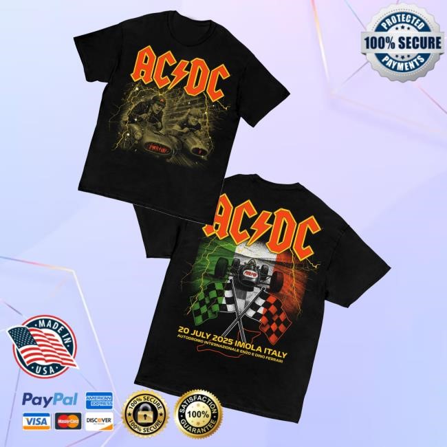 Acdc Merch Store Shop Imola Pwr Up Event Tour Hoodie Sweatshirt