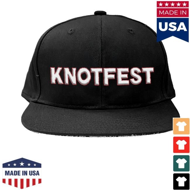 Knotfest Merch Font Snapback