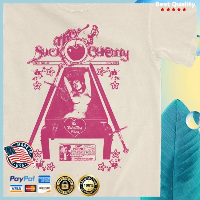 The Velveteers Merch Shop Store Official Suck The Cherry Natural T Shirts