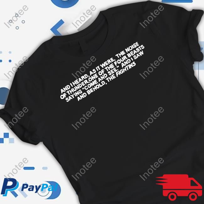 Official And I Heard, As It Were The Noise Of Thunder One Of The Four Beasts Saying Come And See Long Sleeve T Shirt Heavyslime Store
