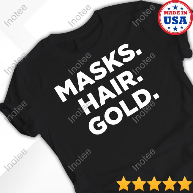 Marty Scurll Masks Hair Gold Tee Shirts