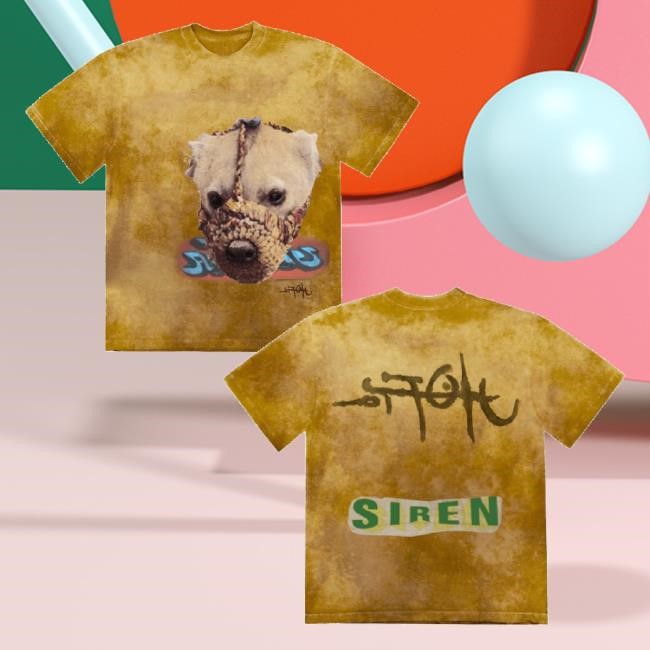 Travis Scott Merch Travis Scott Siren Tie Dye Hoodie Sweatshirt
