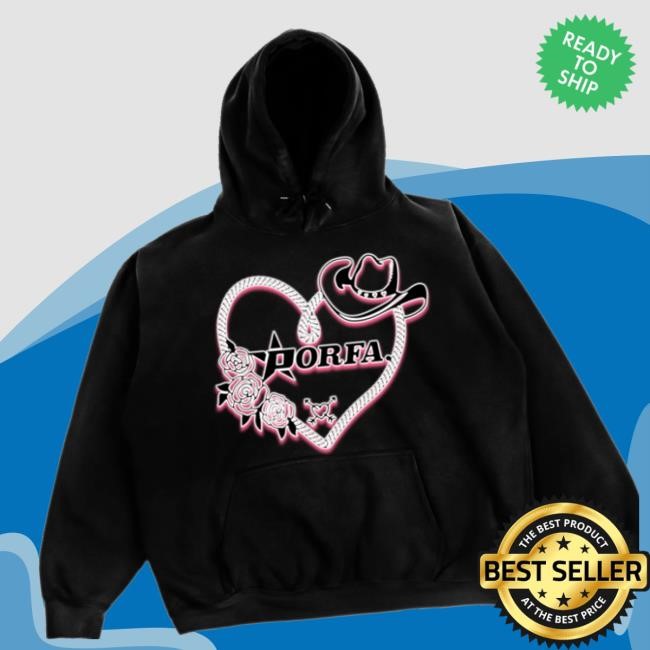 Limited Porfavorthebrand Merch Store Love Lasso Hoodie Black Hooded Sweatshirt