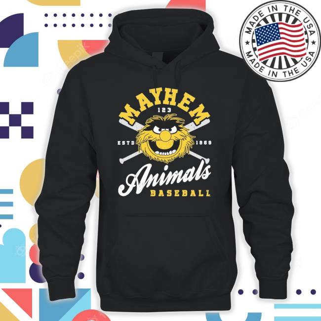 Mayhem Estd 1969 Animals Baseball T Shirt