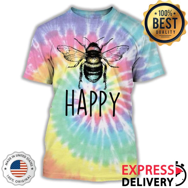 Bee Tie-Dye Unique All Over Print Long Sleeve T Shirt Gift Ideas