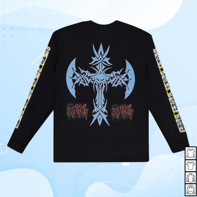 Bladee Cold Visions Merch Store Shop Aim Nothyng Black Tee Shirt