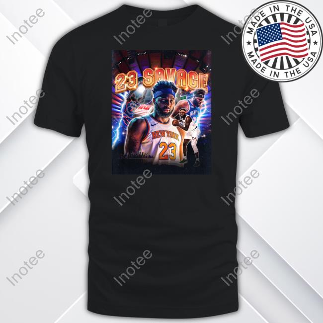 Mitchell Robinson 23 Savage Tee Shirt
