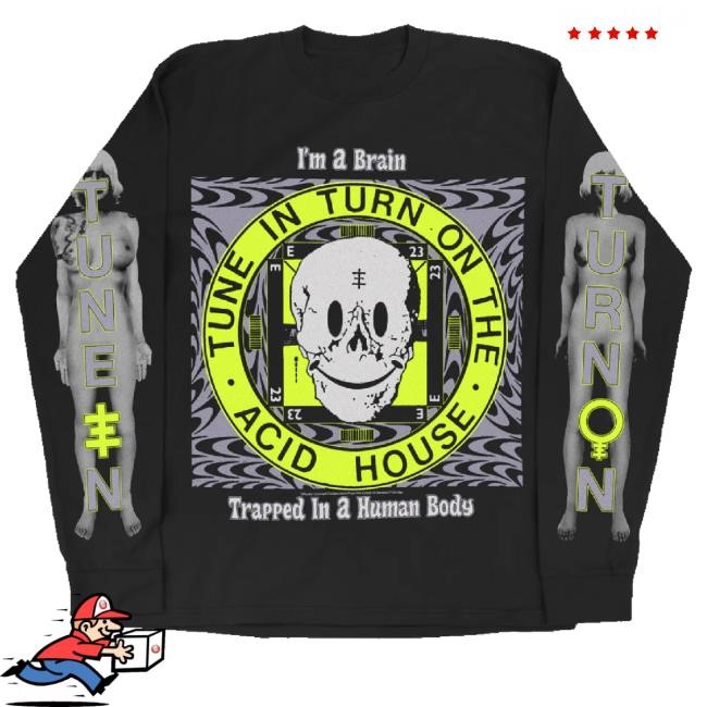 Online Ceramics Merch Genesis P-Orridge Tune In Turn On Black Long Sleeve T Shirt