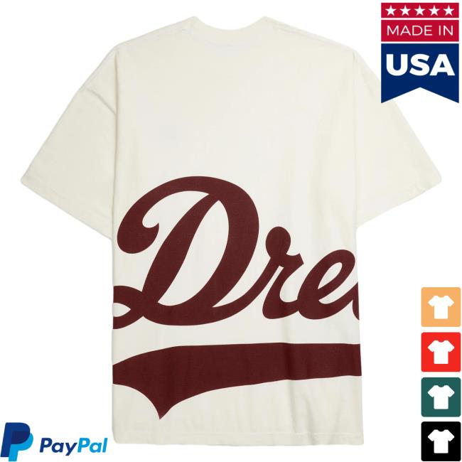 Official Dreamville Merch Jumbo Classic Logo Tee White/Maroon Dreamville Records