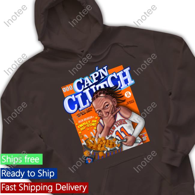 Bockerbackpages Cap’N Clutch Naturally Clutch Oat Brun Cereal Jalen Brunson Hooded Sweatshirt