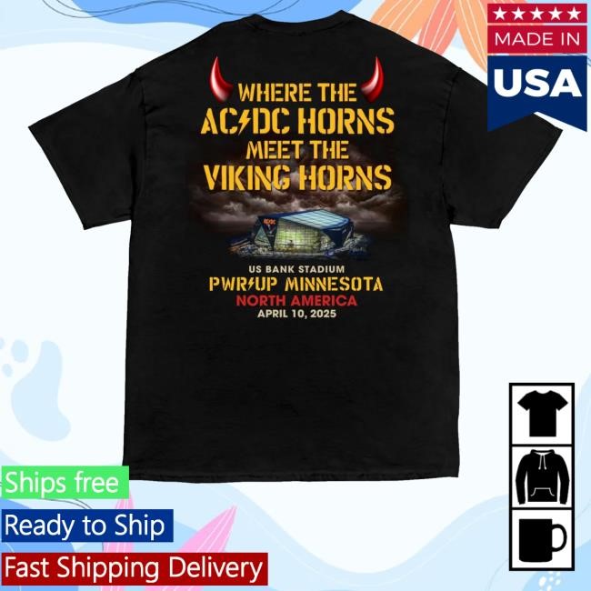 Ac/Dc Official Store Minnesota Pwr Up Tour T-Shirt